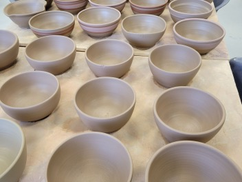 Empty Bowls 2023 bowl-making